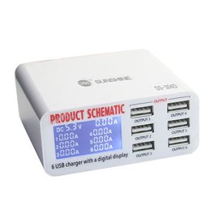 SUNSHINE SS-304D Intellgent Usb Station/6USB/110V-240V