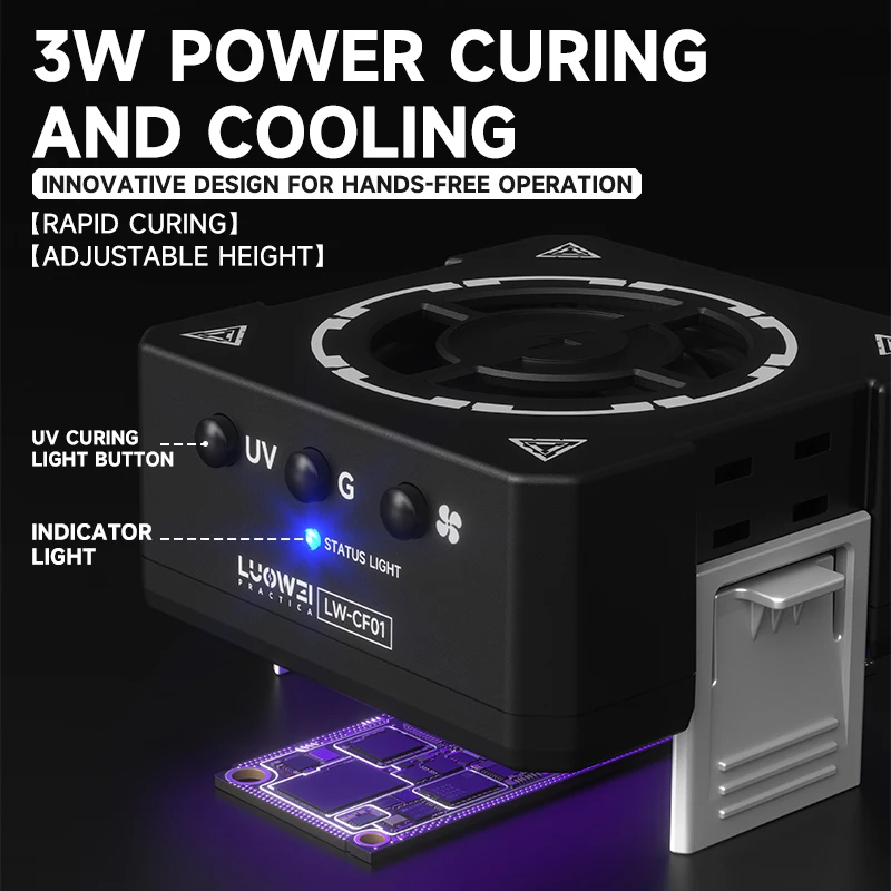 Luowei LW-CF01 3 In 1 Microscope Cooler & UV Curing Lamp - Image 4