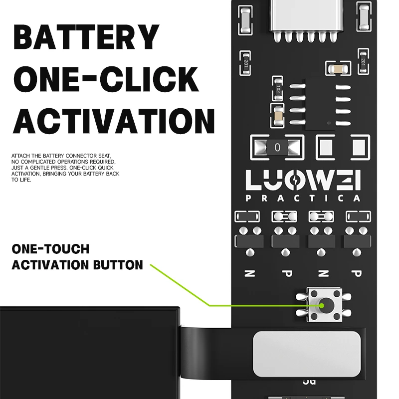 LUOWEI LW-B01 Battery Activation Board | Android Battery Activation Tool | USB-C PD Fast Charging - Image 5