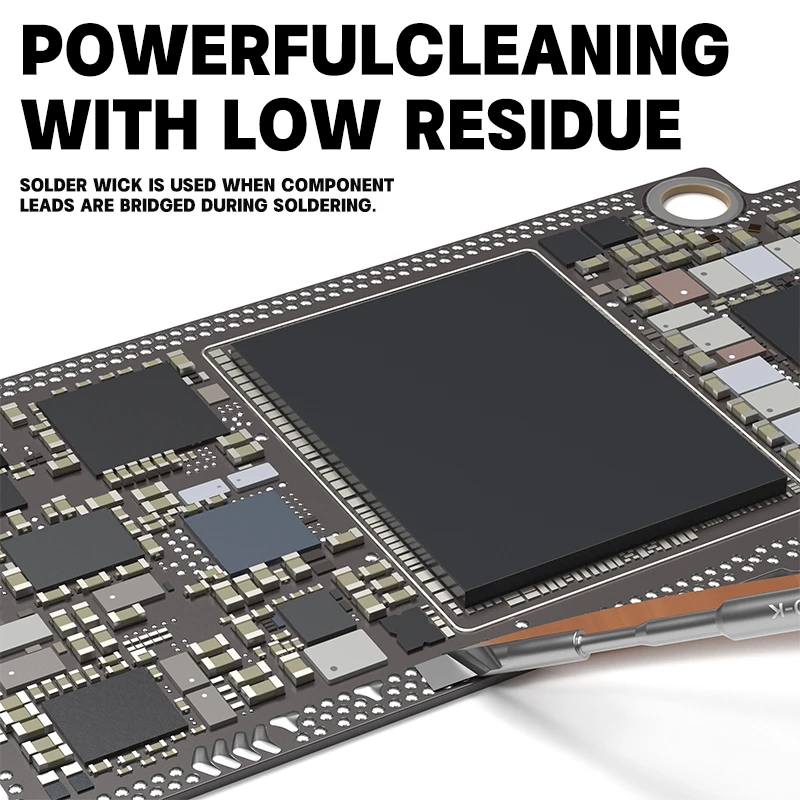 LUOWEI LW-3015 Desoldering Wick 3.0mm x 150cm | Professional Solder Removal Braid for PCB & Mobile Repair - Image 2