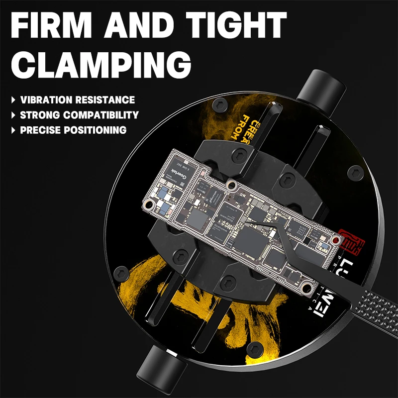 LUOWEI LW-AP05 Heat-Insulating Ring-Shaped Tempered Glass Motherboard Fixture - Image 3