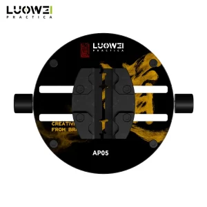 LUOWEI LW-AP05 heat-insulating ring-shaped tempered glass motherboard fixture with precision clamping system, designed for securing Android and iPhone motherboards, CPUs, and special-shaped circuit boards during chip-level repair, soldering, reballing, and PCB maintenance.