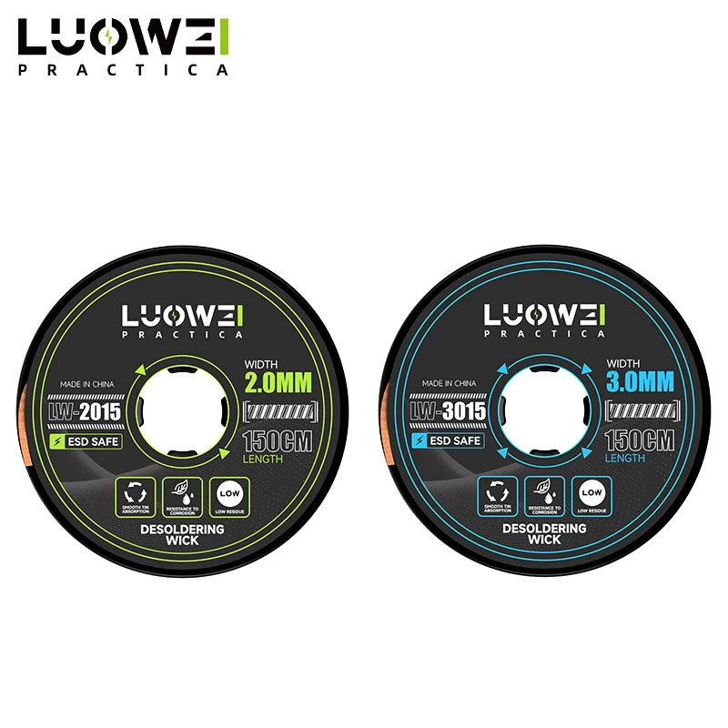 LUOWEI LW-3015 Desoldering Wick 3.0mm x 150cm | Professional Solder Removal Braid for PCB & Mobile Repair - Image 5