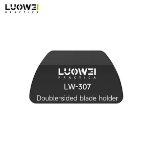 LUOWEI LW-307 Double-Sided Blade Holder for mobile phone screen removal and adhesive cleaning. Precision aluminum blade holder with secure blade locking, ergonomic grip, and quick blade replacement design for professional mobile repair technicians.