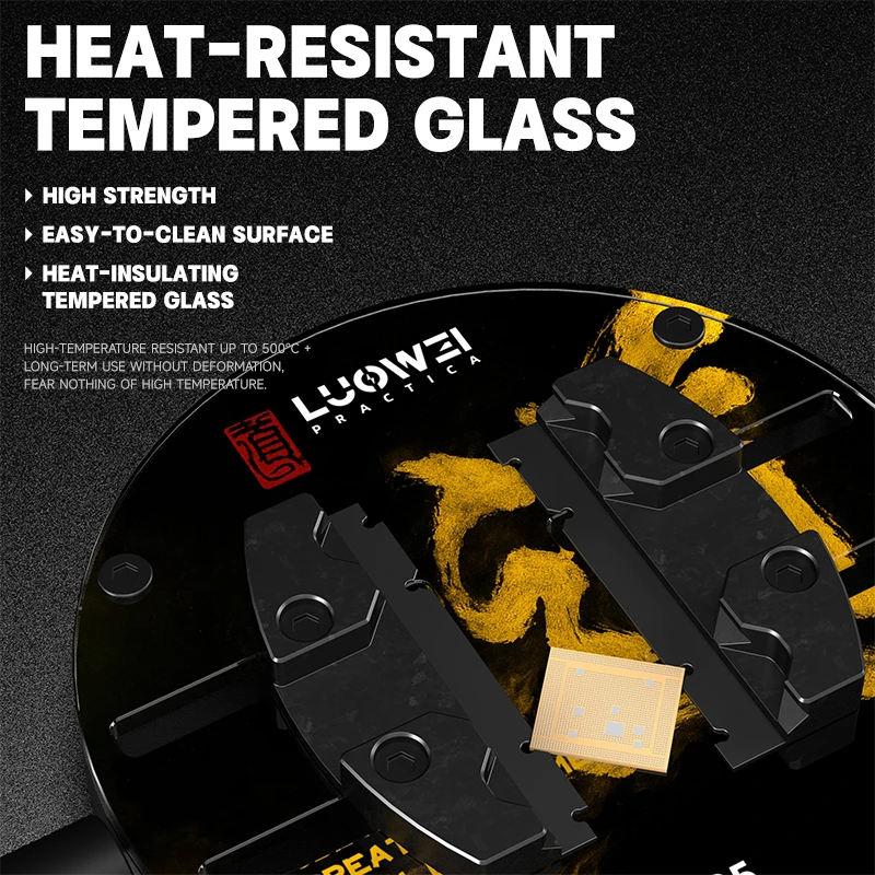 LUOWEI LW-AP05 Heat-Insulating Ring-Shaped Tempered Glass Motherboard Fixture - Image 6