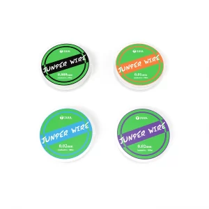 2UUL Ultrafine Jumper Wire 100m available in 0.009mm, 0.01mm, 0.02mm conductive and 0.02mm insulative versions for precision motherboard, PCB, CPU pad, and microsoldering repairs.