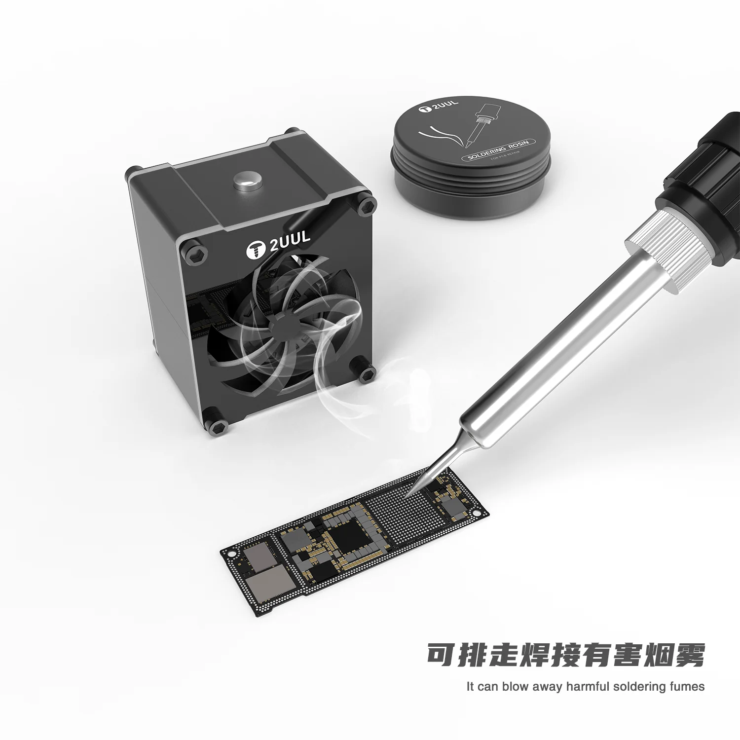 2UUL DA99 CUUL Mini Cooling Fan for Repair β USB Type-C Dual-Speed 10000RPM PCB Cooling Fan - Image 5