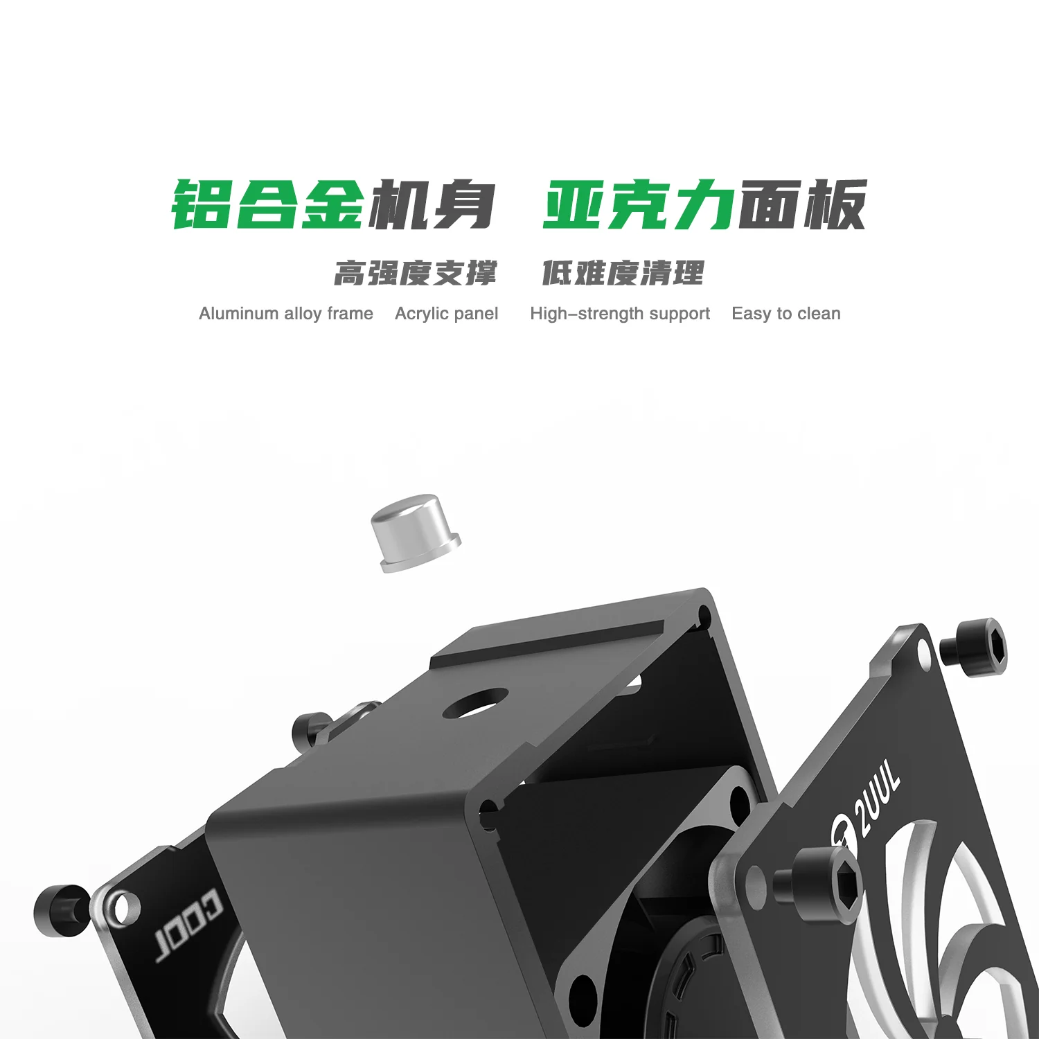 2UUL DA99 CUUL Mini Cooling Fan for Repair β USB Type-C Dual-Speed 10000RPM PCB Cooling Fan - Image 2
