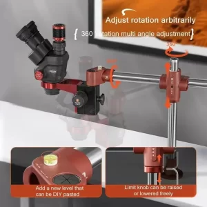 YCS Dragon Arm 360° Rotation Microscope Stand | Swing Arm Bracket