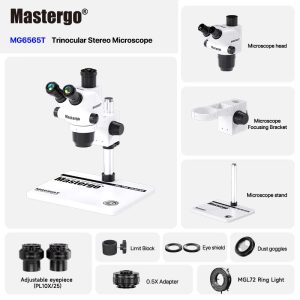 MASTERGO MG6565T Trinocular Stereo Microscope